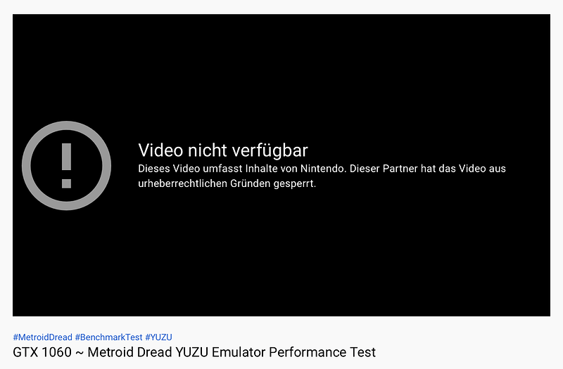 GTX 1060 ~ Metroid Dread YUZU Emulator Performance Test - YouTube